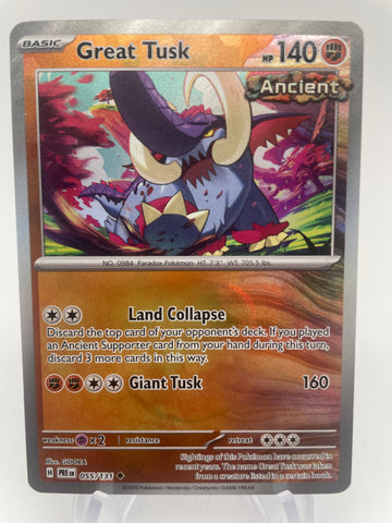 Great Tusk 055/131 PREen Reverse Holo Masterball