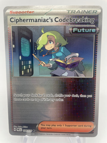 Ciphermaniac's Codebreaking 104/131 PREen Reverse Holo Pokeball