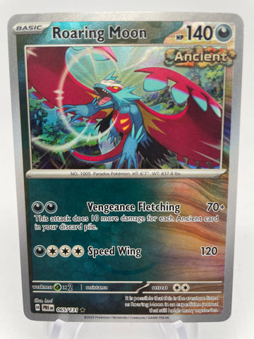 Roaring Moon 067/131 PREen Reverse Holo Pokeball