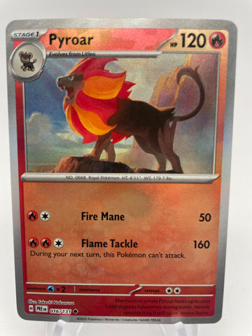 Pyroar 016/131 PREen Reverse Holo Pokeball