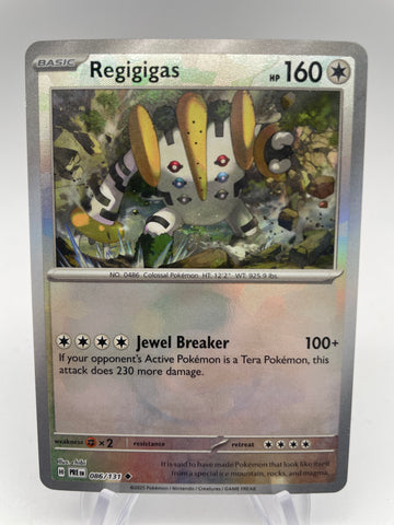 Regigigas 086/131 PREen Reverse Holo Pokeball