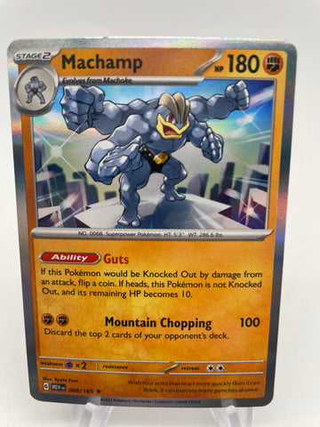 Machamp Holo MEWen 068/165 Rare