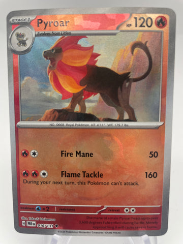 Pyroar 016/131 PREen Reverse Holo Masterball
