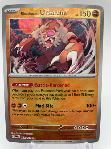 Bloodmoon Ursaluna 054/131 PREen Reverse Holo Masterball