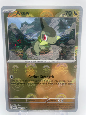 Axew BLKen 068/086 Reverse Holo RH Poke Ball