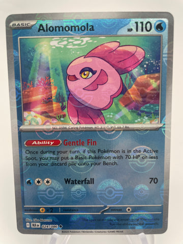 Alomomola BLKen 024/086 Reverse Holo RH Poke Ball