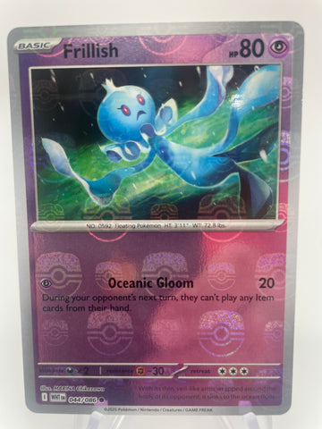 Frillish WHTen 044/086 Reverse Holo RH Masterball