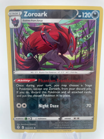 Zoroark 103/203 Reverse Holo RH